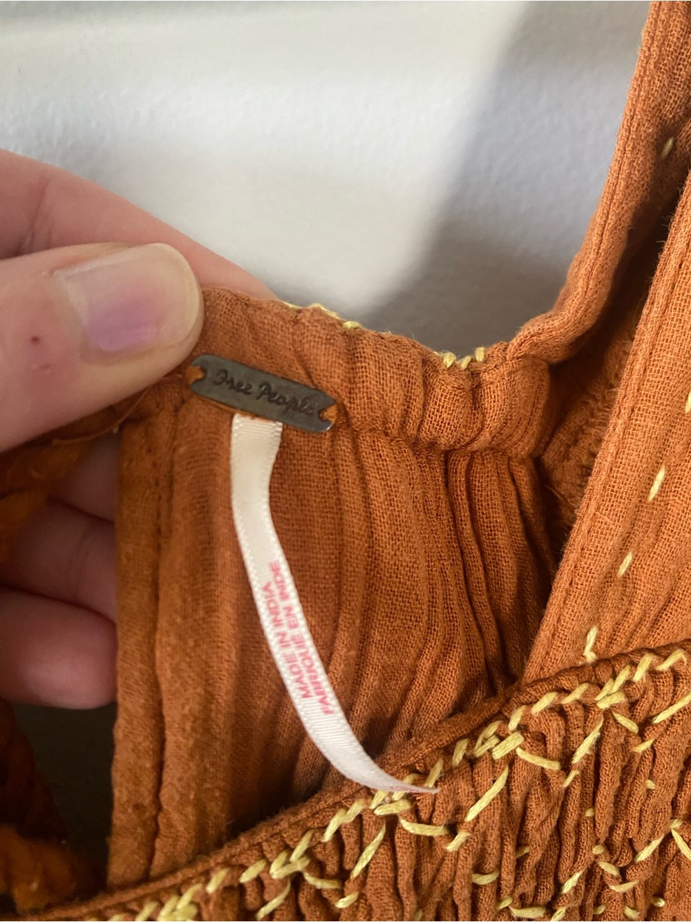 Free People I’m the One Maxi Dress Size XS Granola Boho Cottagecore Folk Earthy - Picture 3 of 4